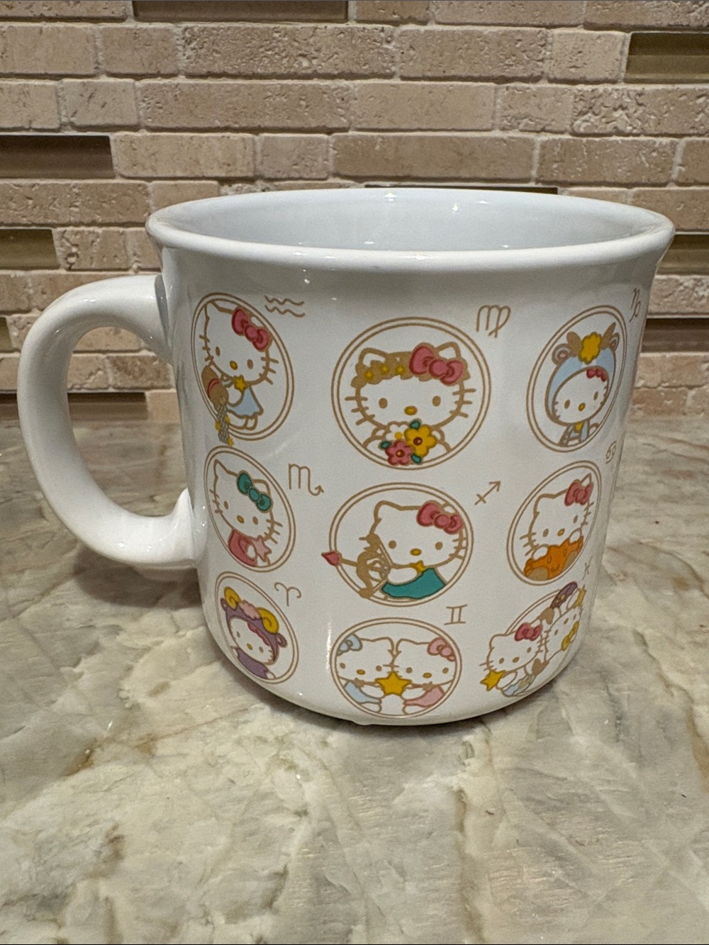 Sanrio Hello Kitty Zodiac 20oz Ceramic Mug White